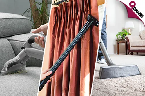 From QR50 Have Your Curtains, Carpets, OR Sofa Seats Cleaned by Professionals! (Up to QR420 Value)